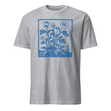 Cuccico Vintage Wildflowers Retro Flowers Shirt in Sport Grey with vintage wildflower graphic