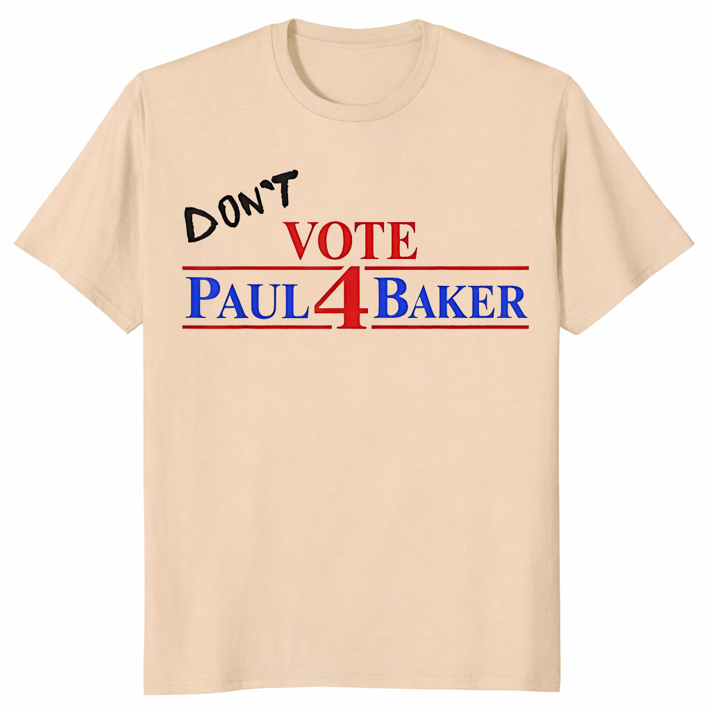 Vote 4 Paul Baker shirt in sand