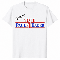 Vote 4 Paul Baker shirt in white