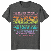 Vote as if rights shirt dark heather