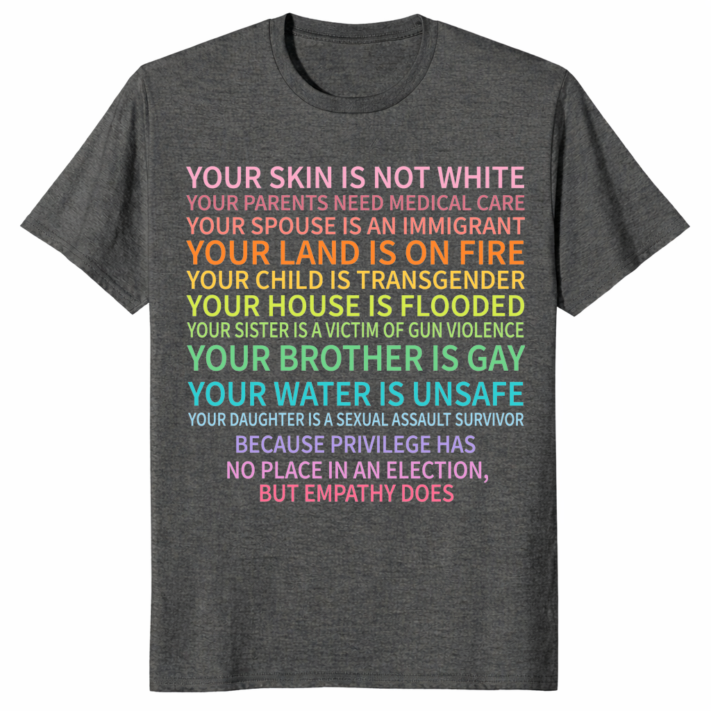 Vote as if rights shirt dark heather