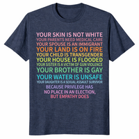 Vote as if rights shirt heather navy