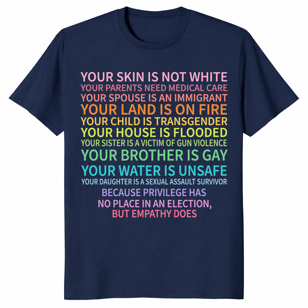Vote as if rights shirt navy