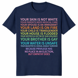 Vote as if rights shirt navy