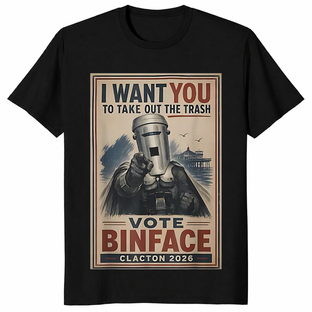 Retro I Want You to Take Out The Trash Vote Binface 2026 T-Shirt | Cuccico