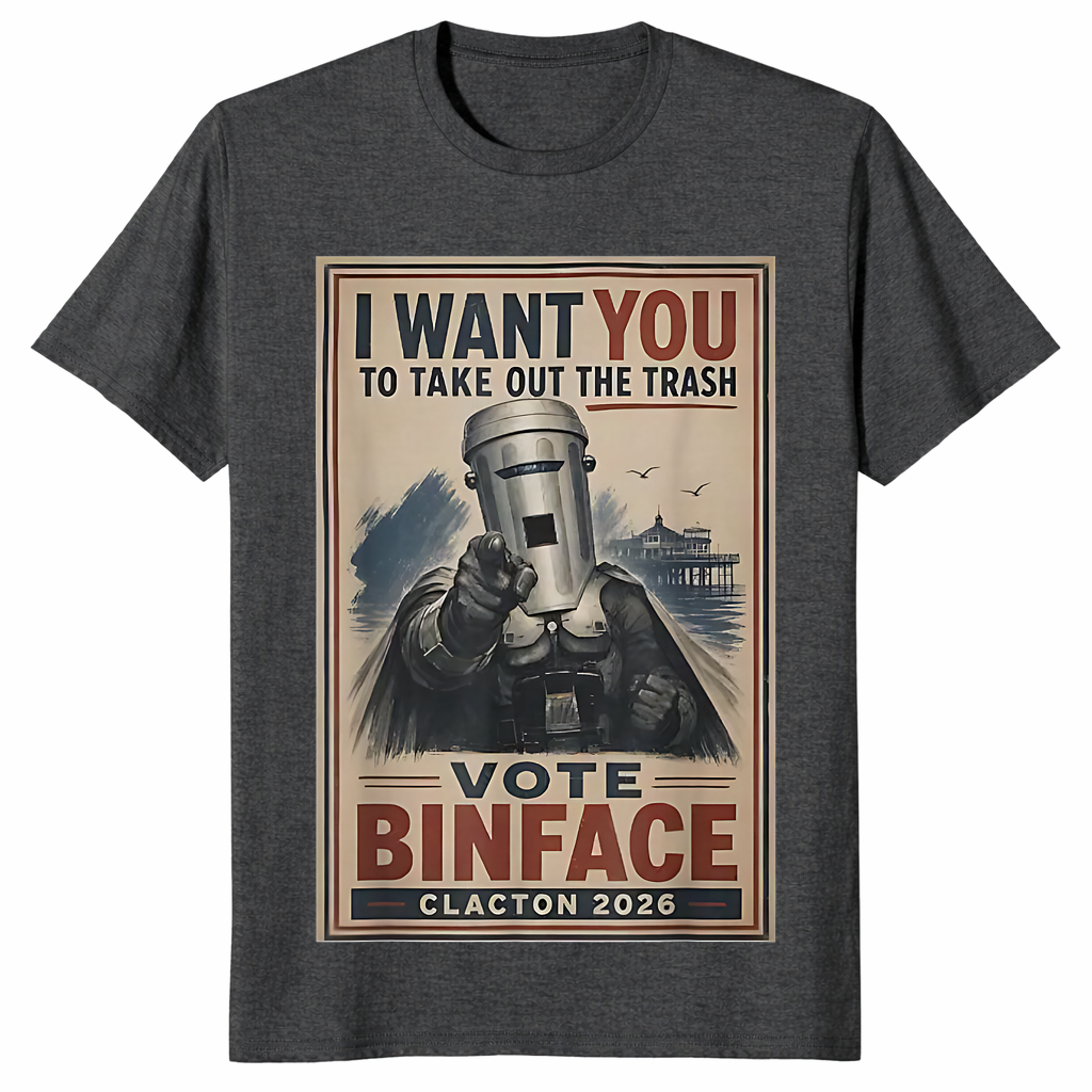 Retro I Want You to Take Out The Trash Vote Binface 2026 T-Shirt | Cuccico