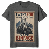 Retro I Want You to Take Out The Trash Vote Binface 2026 T-Shirt | Cuccico