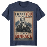 Retro I Want You to Take Out The Trash Vote Binface 2026 T-Shirt | Cuccico