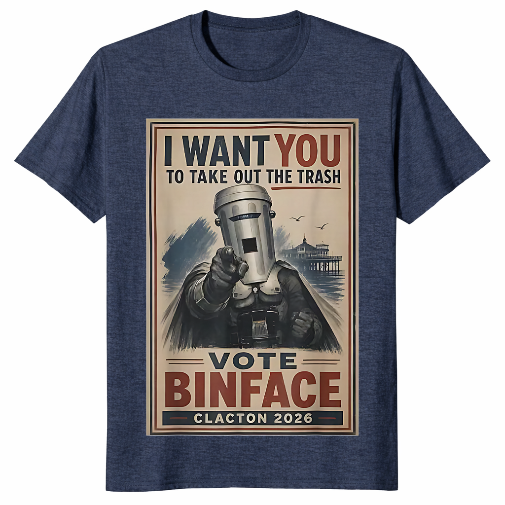 Retro I Want You to Take Out The Trash Vote Binface 2026 T-Shirt | Cuccico