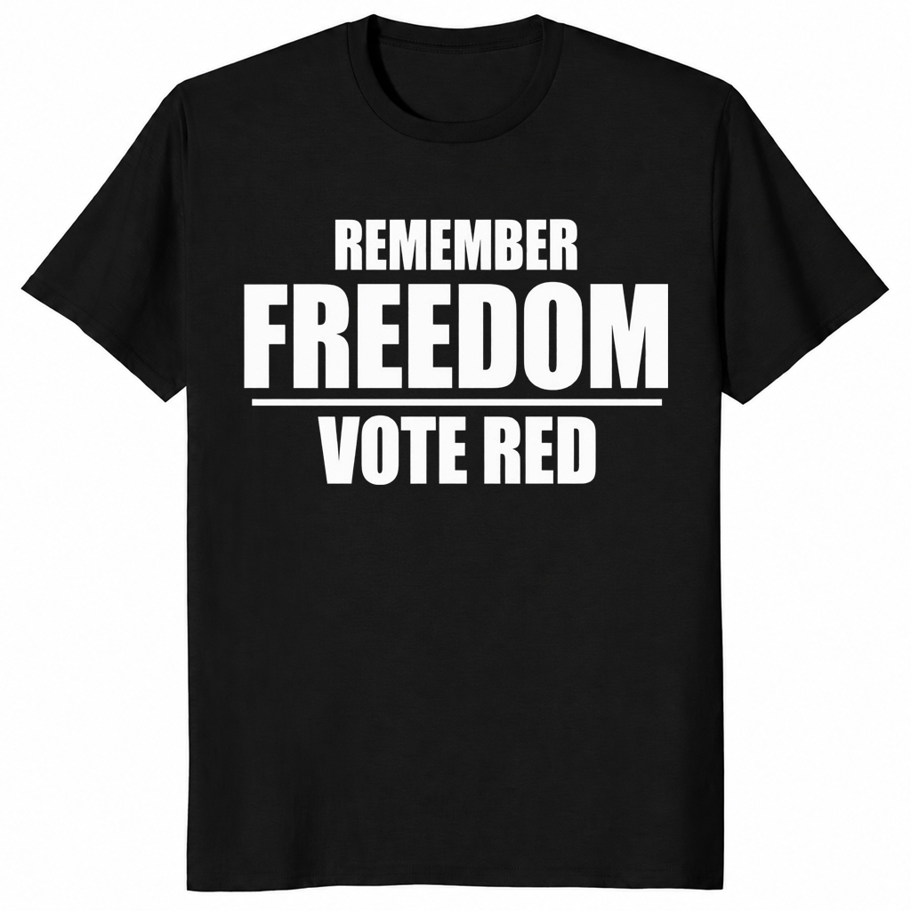 Vote freedom shirt in black