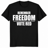 Vote freedom shirt in black