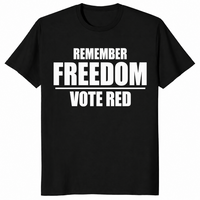 Vote freedom shirt in black