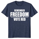 Vote freedom shirt in heather navy