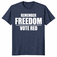 Vote freedom shirt in heather navy