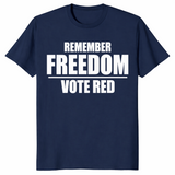 Vote freedom shirt in navy