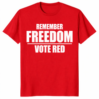 Vote freedom shirt in red