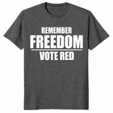 Vote freedom shirt in dark heather