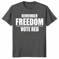 Vote freedom shirt in dark heather