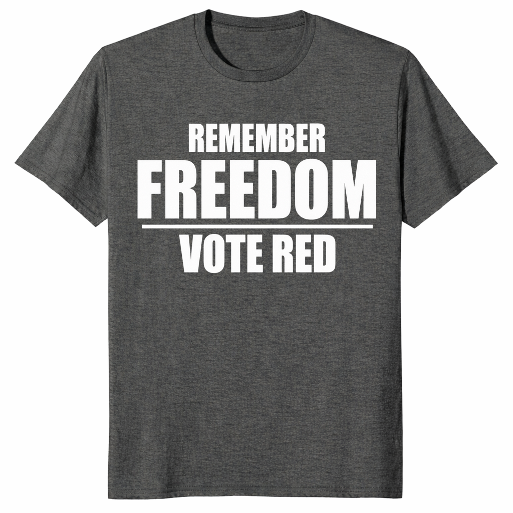Vote freedom shirt in dark heather