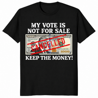 Vote not for sale shirt in black