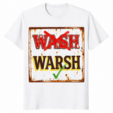 Wash warsh shirt in white