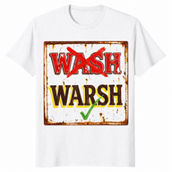 Wash warsh shirt in white
