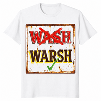 Wash warsh shirt in white