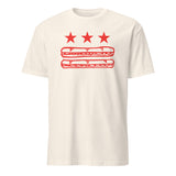 Sand color DC Flag Sub Sandwich Shirt, Sandwich Guy protest parody tee by Cuccico