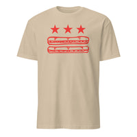 Sand color DC Flag Sub Sandwich Shirt, Sandwich Guy protest parody tee by Cuccico