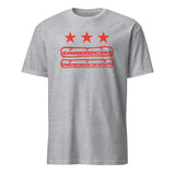 Sport grey DC Flag Sub Sandwich Shirt, foodie protest parody tee by Cuccico