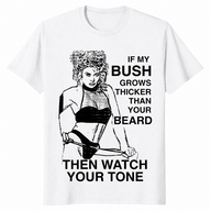 Watch your tone shirt in white