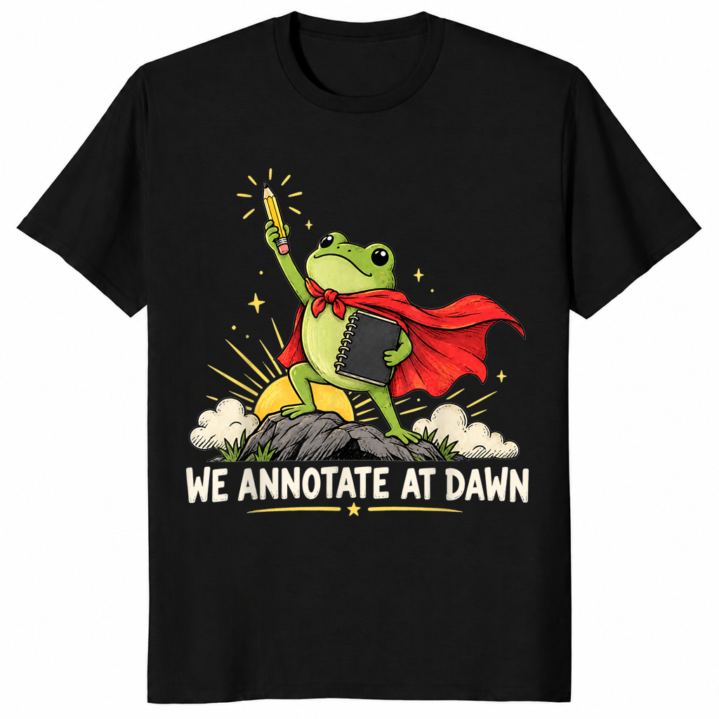 We Annotate At Dawn shirt black