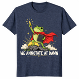 We Annotate At Dawn shirt heather navy