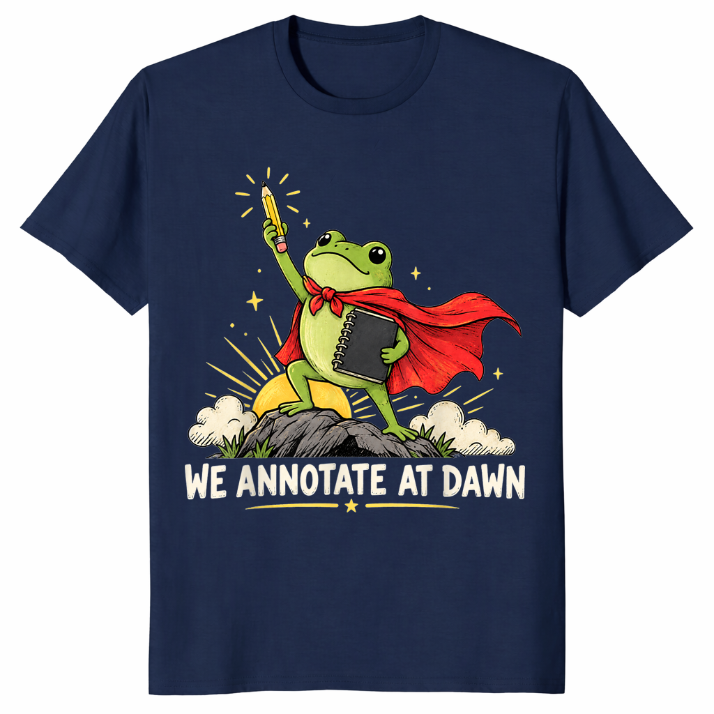 We Annotate At Dawn shirt navy