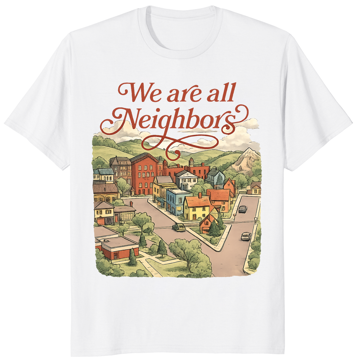 We Are All Neighbors Anti ICE T-Shirt – Immigrant Rights Activist Graphic Tee | Cuccico