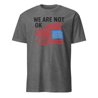 We Are Not OK Shirt – Anti Trump USA Flag Hands Off Tee | Cuccico | Cuccico Design