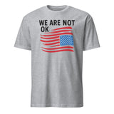 We Are Not OK Shirt – Anti Trump USA Flag Hands Off Tee | Cuccico | Cuccico Design