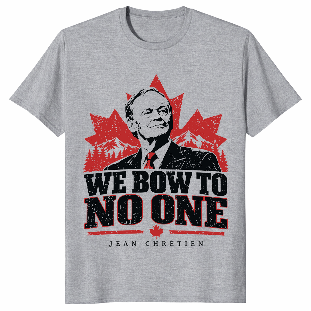 We Bow To No One shirt in sport grey