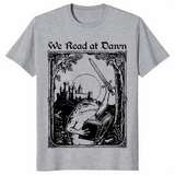 We read at dawn frog shirt in sport grey