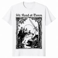 We read at dawn frog shirt in white