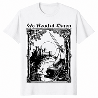 We read at dawn frog shirt in white