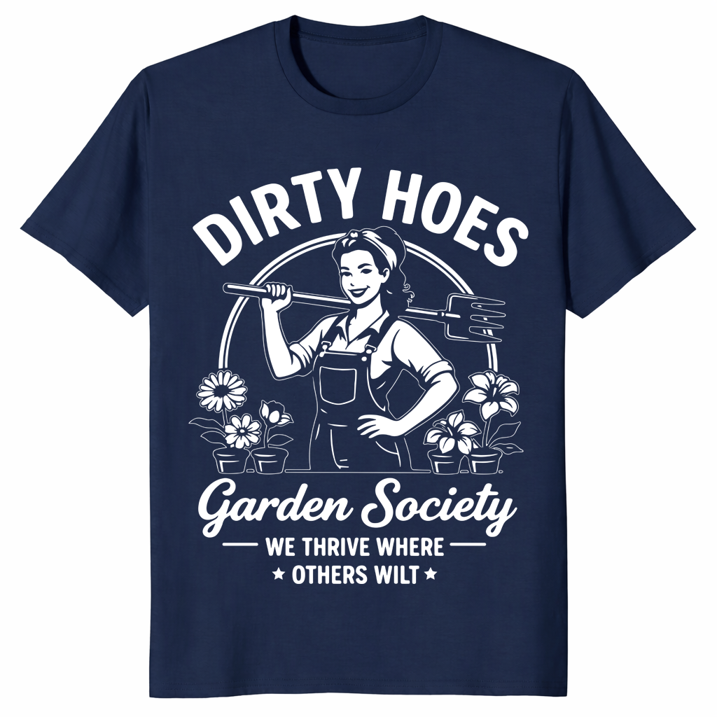 We Thrive Where Others Wilt shirt in navy