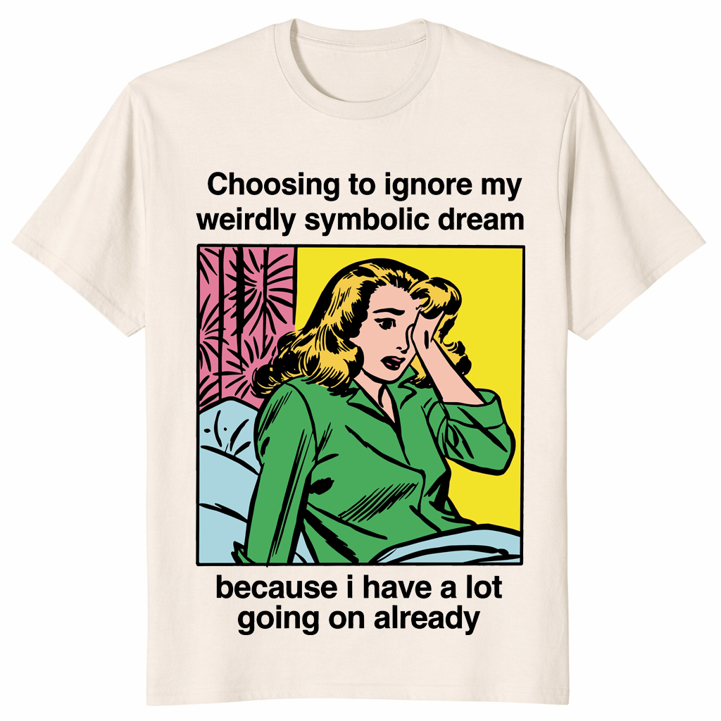 Weirdly symbolic dream shirt in natural