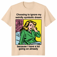 Weirdly symbolic dream shirt in sand