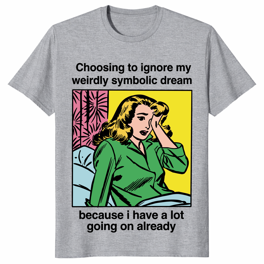 Weirdly symbolic dream shirt in sport grey