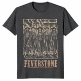 Western cowgirl shirt in dark heather grey