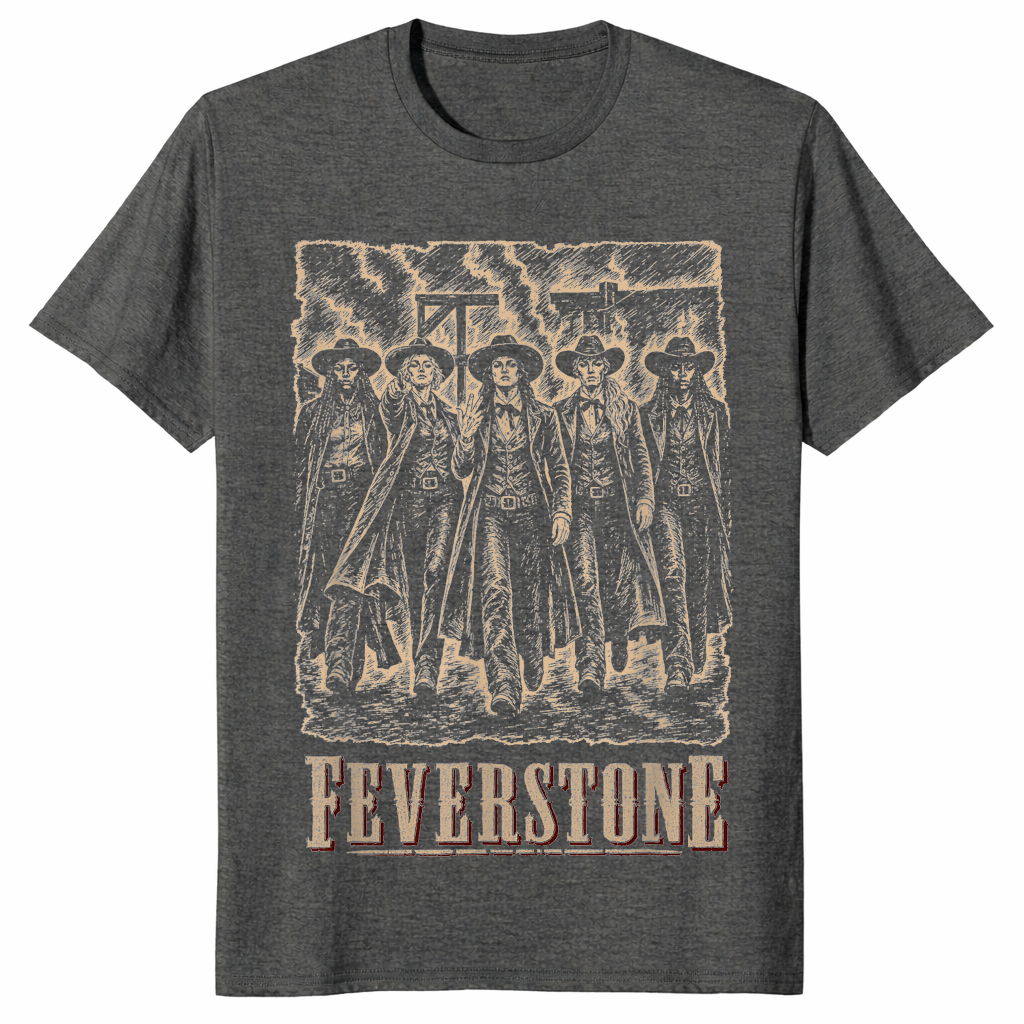 Western cowgirl shirt in dark heather