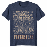 Western cowgirl shirt in heather navy