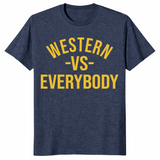 Western vs everybody shirt heather navy