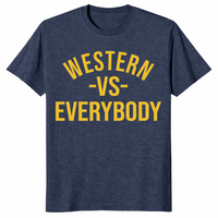 Western vs everybody shirt heather navy